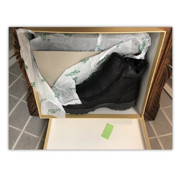 Serene Island, women, boots, casual, outdoor, faux leather, black, size 7.5.: - Picture 2 of 11